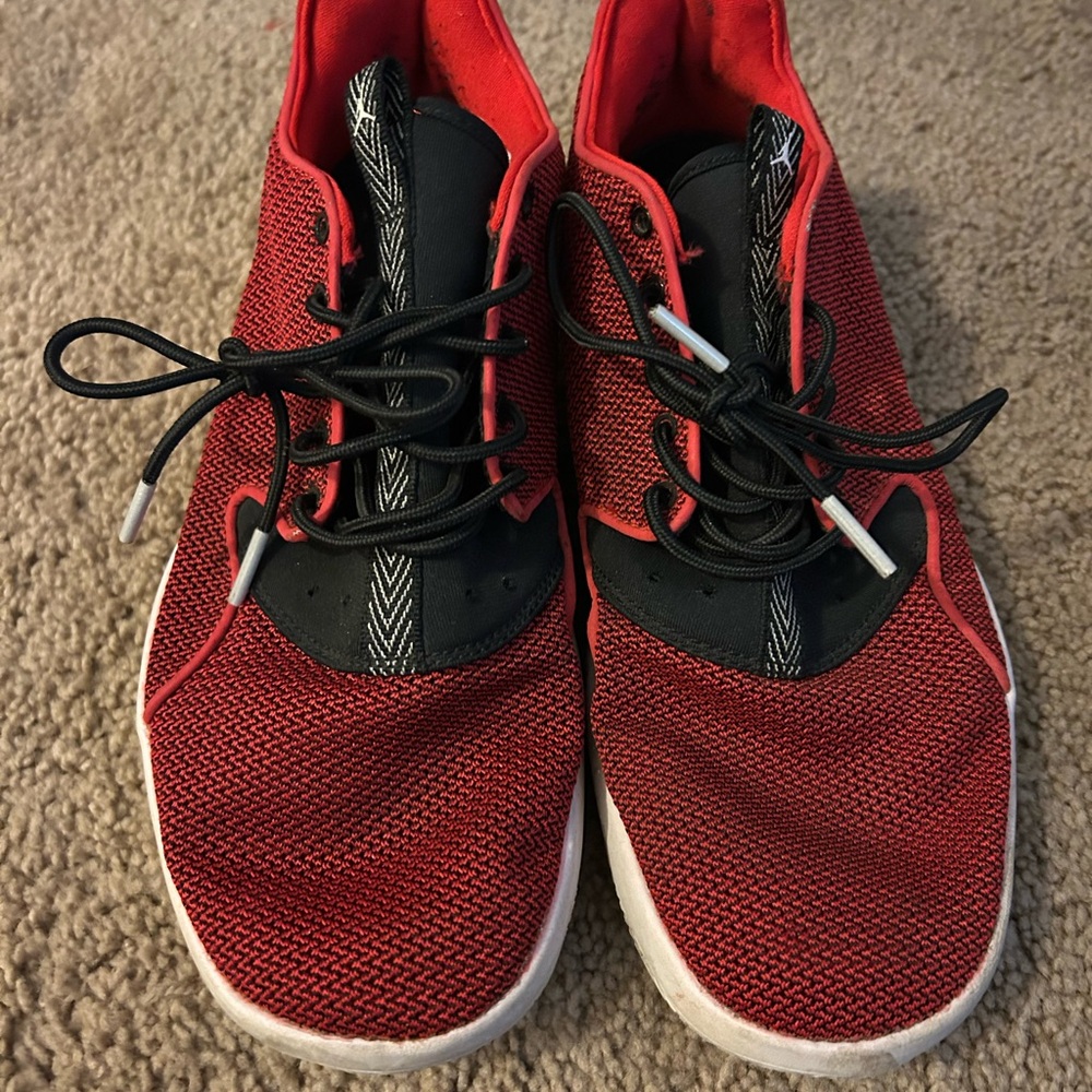 Red and Black Athletic Sneakers mens Nike air Jordan
